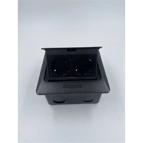 Напольная розетка Inrior розетка в пол, блок розеток в пол, черный, на ...