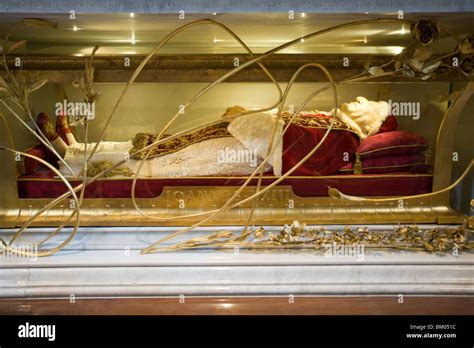 The Body Of The Pope John Xxiii Preserved In Saint Peters Basilica