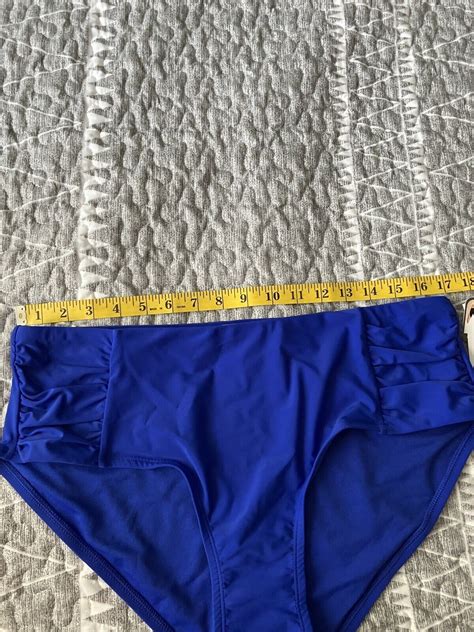 Time Tru Womens X W W Mix Match Royal Crew Bikini Swim Bottoms Nwt Ebay