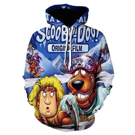 Streetwear homme Dessin animé Scooby Doo 3D sweats à capuche imprimés