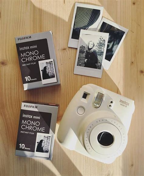 Fujifilm Instax Mini Film Monochrome Black and White Instant Film 10 ...