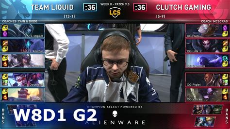 Tl Vs Cg S Lcs Spring Week Day Team Liquid Vs Clutch