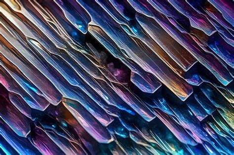 Premium Ai Image Titanium Crystal Macro Texture