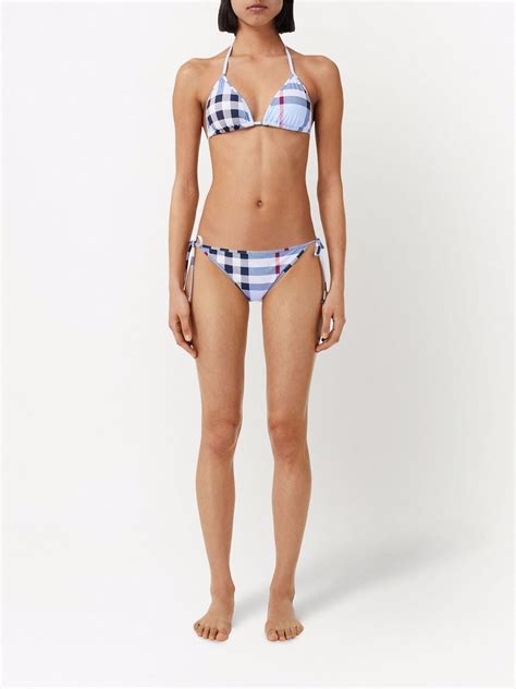 Burberry Check Triangle Bikini Farfetch