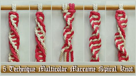 Techniques Multicolor Macrame Spiral Knot Macrame Knot Tutorial