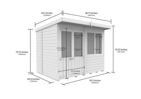 8ft X 6ft Pent Summer House TAFS Garden Co Telford Shropshire