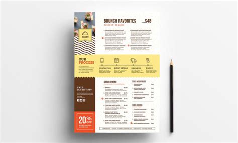 Catering Service Menu Template Psd Ai Vector Brandpacks Inside Product