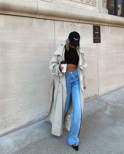 Hooded Oversized Belted Trench Coat Curated On Ltk Trench Coat Outfit