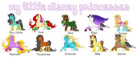 My Little Disney Princesses by blaiseastra on DeviantArt