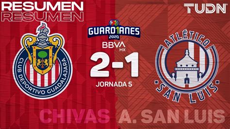 Resumen Y Goles Chivas San Luis Guard Anes Liga Bbva Mx