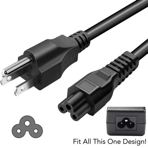 Heavy Duty 1M Standard 3 Pins Laptop Power Supply Adapter Cable Adaptor Plug 3 Prong AC Wire for ...