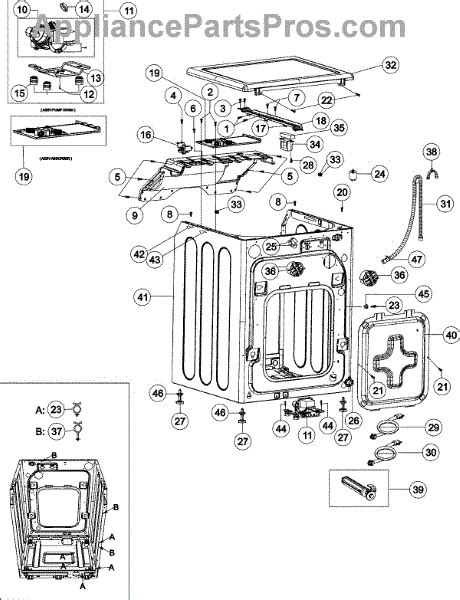 Parts For Maytag MAH6700AWW Cabinet Parts AppliancePartsPros