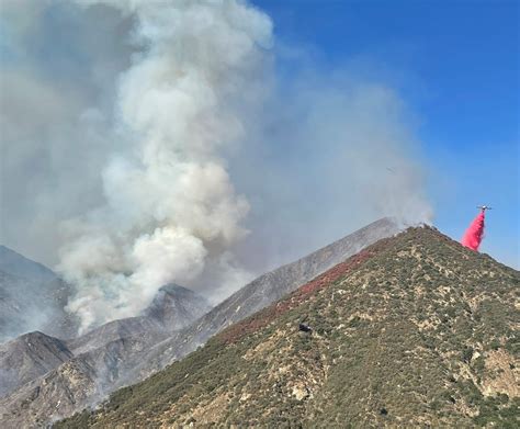 Fork Fire In Angeles Natl Forest Darkens Sky Over Southern California