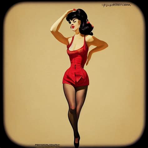 Pin Up Girl Midjourney Openart