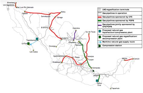 Natural Gas Pipeline System Map