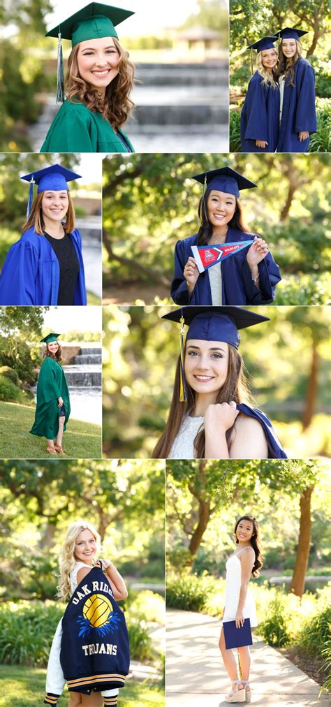 Senior Models Celebrate Graduation Cap And Gown Session