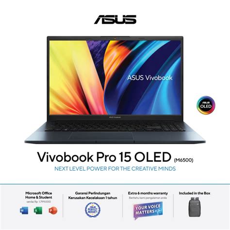 Jual Asus M Qe Oleds Notebook Quiet Blue R H Gb