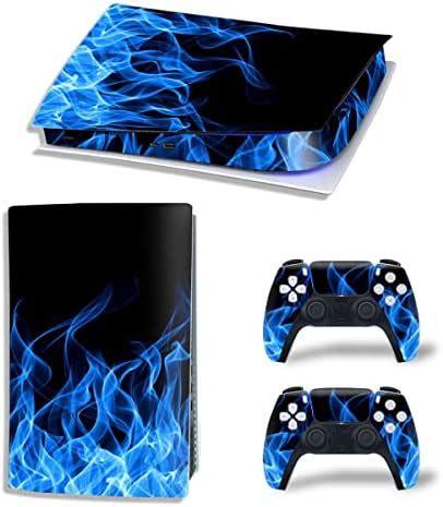 Amazon Playvital Blue Flame Full Set Skin Decal For Ps Console