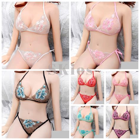 Jual Sexy Lingerie Transparan Bra G String Set Bikini Bordir L Shopee Indonesia
