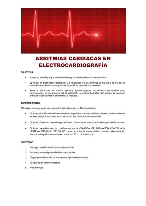 Arritmias cardíacas en electrocardiografía PDF