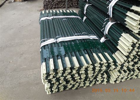 Heavy Duty Green Metal T Post Farm Fence Posts Bituminous Painted Surface