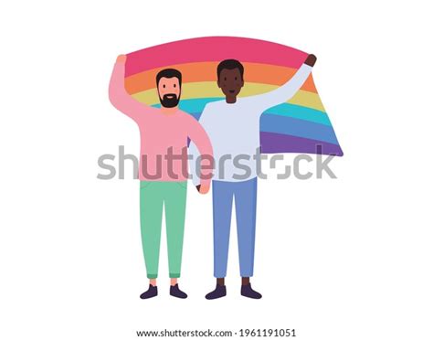 Lgbt Gay Couple People Vector Illustration Stock Vector Royalty Free