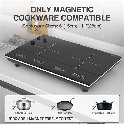 Vbgk 24” Electric Induction Cooktop In Black With 2 Burners