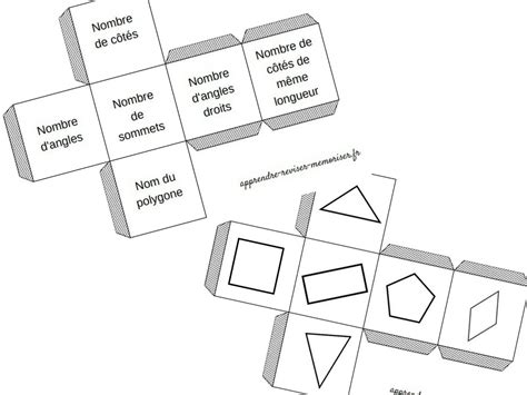 Les dés des polygones un jeu pour réviser la notion de polygone