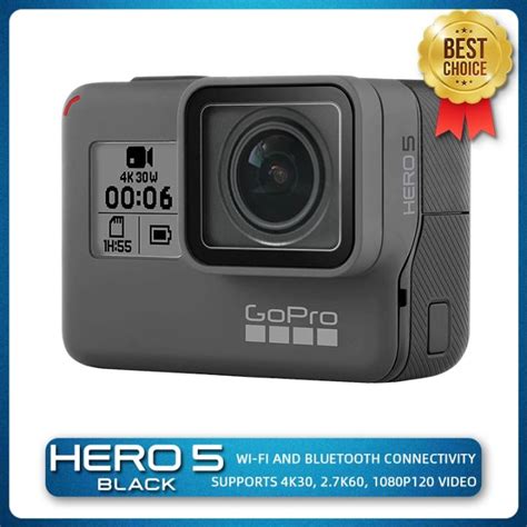 กล้อง Gopro Hero 5กล้องแอ็กชันสีดำ4k 30 Fram Sports Ultra Hd Dv Wifi