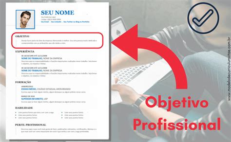 Objetivo Profissional Adicione No Currículo Modelo Curriculum Vitae