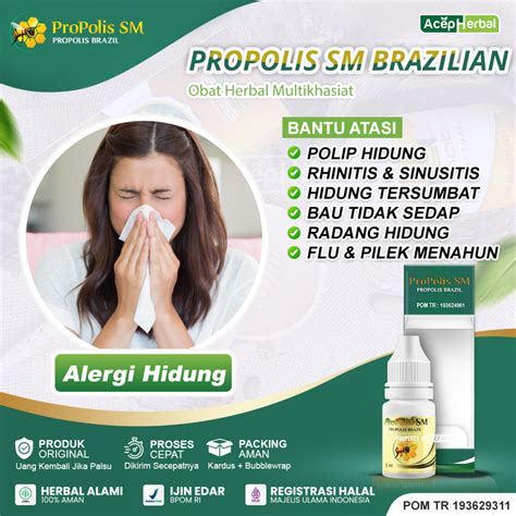 Jual Obat Alergi Gatal Hidung Tersumbat Flu Pilek Menahun Anosmia