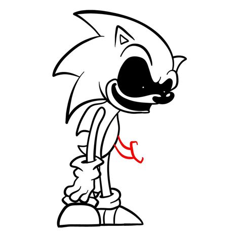 How To Draw Sanic Hegehog Fnf Sketchok Easy Drawing Guides Images And