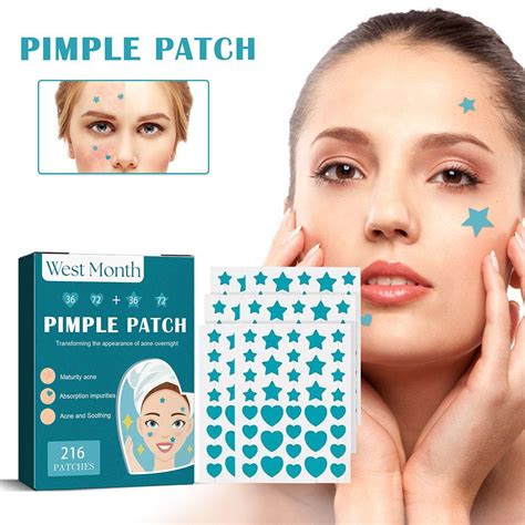 216pcssheet Hydrocolloid Acne Patch Repair Pimple Acne Clean Invisible