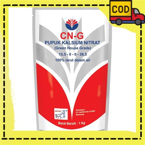 Jual Pupuk Cng Cn G Kalsium Nitrat Pak Tani Kemasan Pabrik Kg