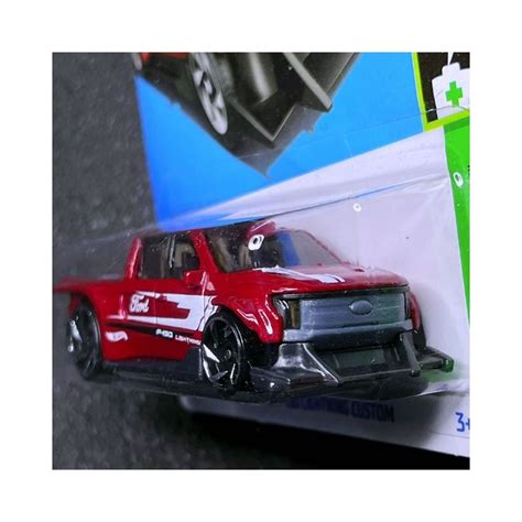 Hot Wheels Ford F 150 Lightning Custom Red 37 Mainline 2024 Case B C In Stock