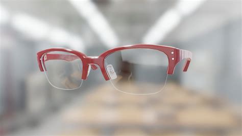 Generic Half Rim Square Glasses Red 3d Model By Virtry Teams [21f4f8b] Sketchfab