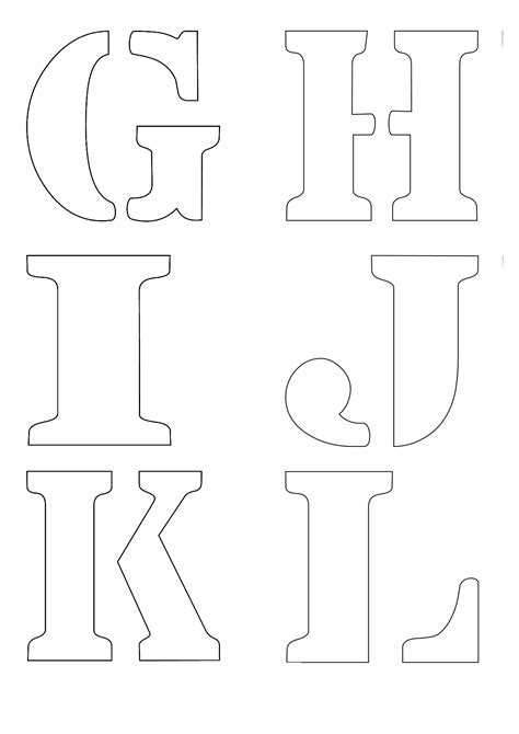 2 Inch Printable Letter Stencils