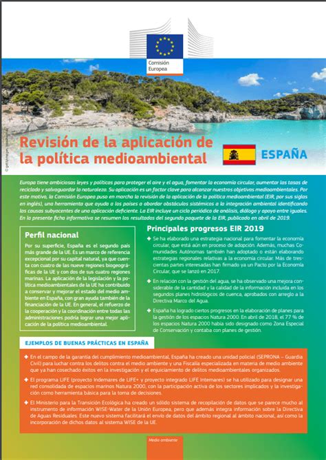 Revisión De La Aplicación De La Política Medioambiental España Cde