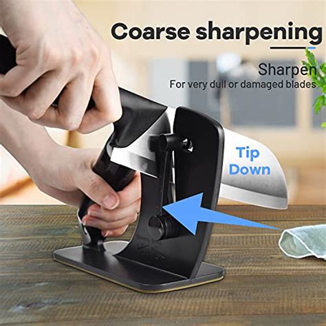 Knife Sharpener Upgraded Sharpener Self Adjusting Angle For All Knives