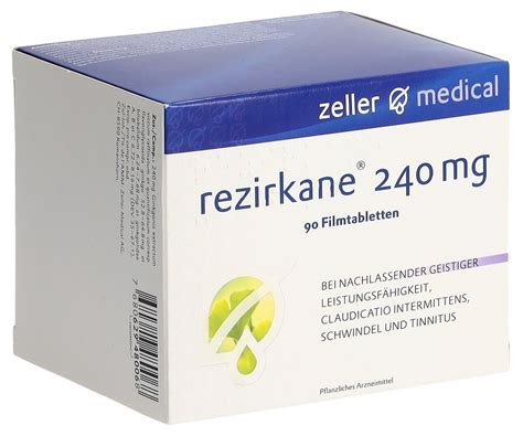 REZIRKANE Filmtabl 240 Mg Blist 90 Stk Online Bestellen