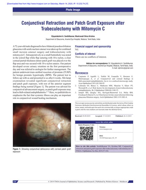 Pdf Conjunctival Retraction And Patch Graft Exposure After