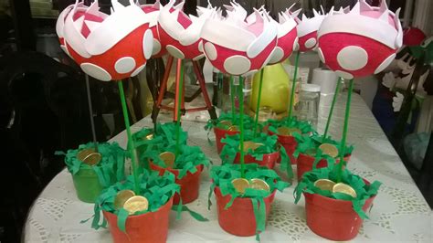 Diy Planta Carn Vora De Mario Bros Para Centro De Mesa Planta