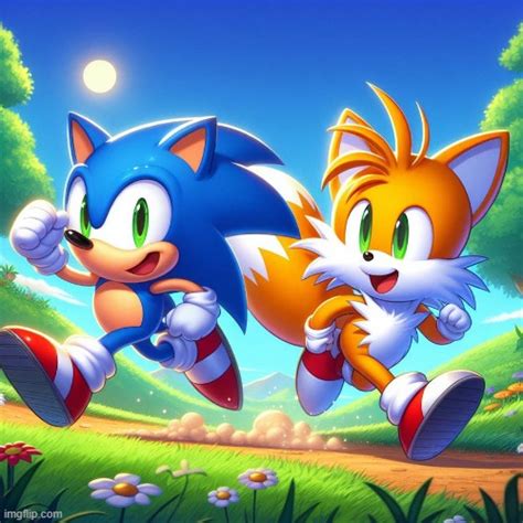 An Iconic Duo Ft Sonic Art Credit Glitchyart11 On DA Imgflip