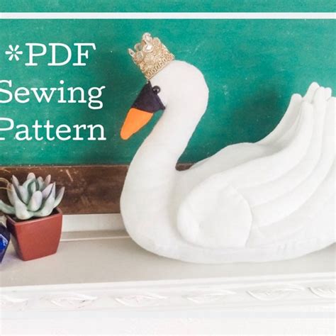 Felt Swan Pattern Etsy