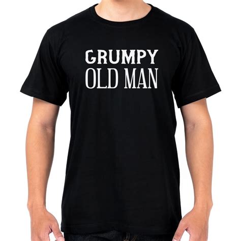 Grumpy Old Man T Shirt Black Dadshop