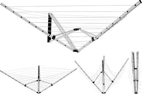 Brabantia WallFix Retractable Washing Line With Protective Fabric Cover