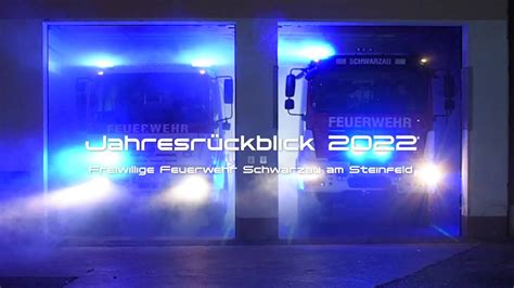 Jahresrückblick Freiwilligen Feuerwehr Schwarzau am Steinfeld 2022