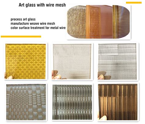 Design Metal Fabric Laminated Glass Mesh Decorative Architectural Wall