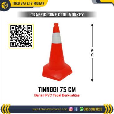 Stick Cone T Top Bollard Elastis Scotlight 80 CM Jual Alat Pelindung