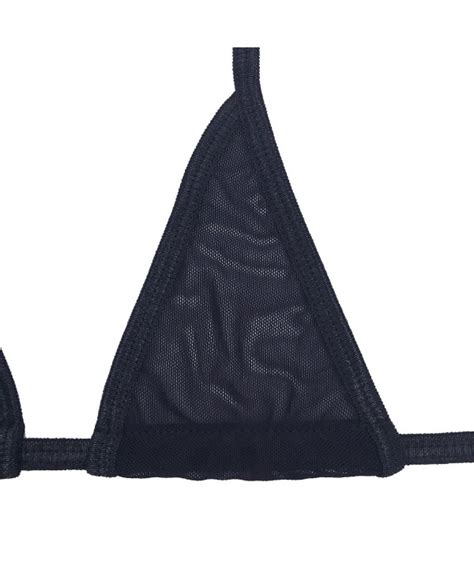 Women Sexy Halterneck Mini Micro Triangle Bra Charming Bikini G String